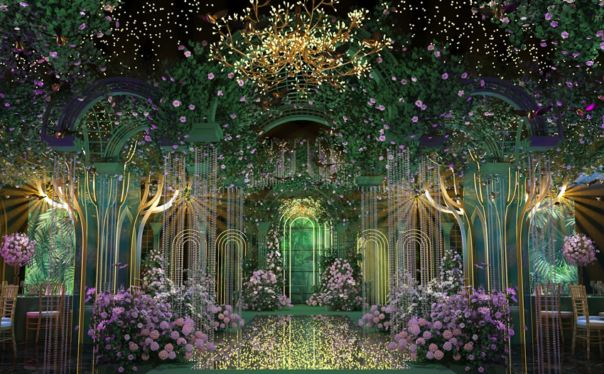 博兴奇妙森林婚礼堂效果展示